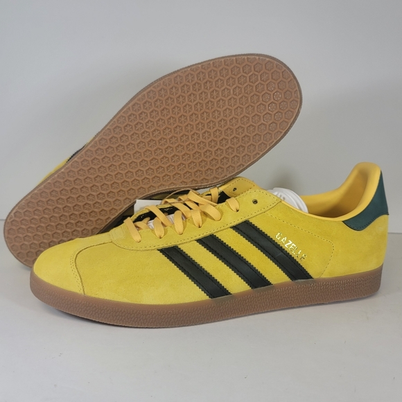 New Mens Size Adidas Gazelle Jamaica Soccer Football Yellow IH2632 Shoes